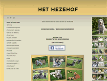 Tablet Screenshot of hezehofkennel.be